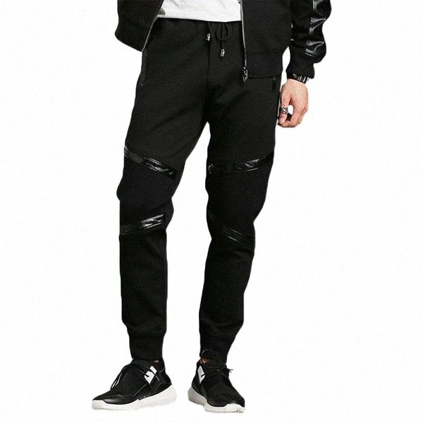 men's pants men's pants spring sports tight pencil black fashion u5yx#