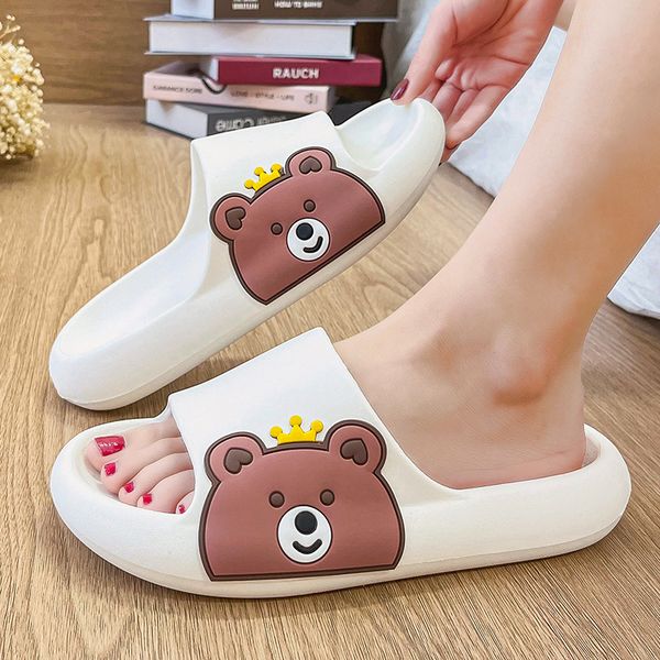 slippers summer women men slippers sandals beach slides flip flops cartoon bear thick sole boys girl bathroom shoes zapatillas 220913, Black
slippers summer women men slippers sandals beach slides flip flops cartoon bear thick sole boys girl bathroom shoes zapatillas 220913, Black