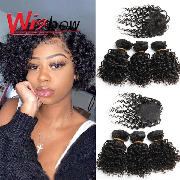 hair bulks short kinky curly bundles with closure 100% human brazilian machine made natural color 220913, Black
hair bulks short kinky curly bundles with closure 100% human brazilian machine made natural color 220913, Black