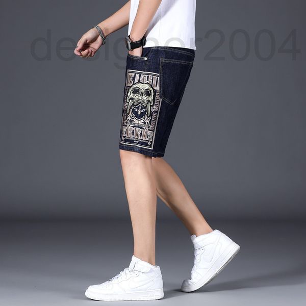 men's shorts designer 2021 summer high-end embroidery primary color perforated jeans men's light luxury fashion brand five legging, White;black
men's shorts designer 2021 summer high-end embroidery primary color perforated jeans men's light luxury fashion brand five legging, White;black
