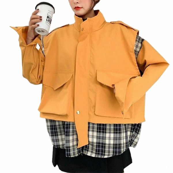 women's jackets women's jackets spring women jacket patchwork boyfriend coat female baggy casual yellow green black grey blue ladi, Black;brown
women's jackets women's jackets spring women jacket patchwork boyfriend coat female baggy casual yellow green black grey blue ladi, Black;brown
