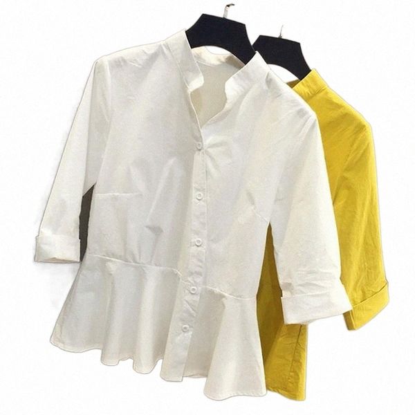 women's blouses & shirts women's blouses & shirts women blouse large size stand collar half sleeve shirt 2022 irregular button up, White
women's blouses & shirts women's blouses & shirts women blouse large size stand collar half sleeve shirt 2022 irregular button up, White
