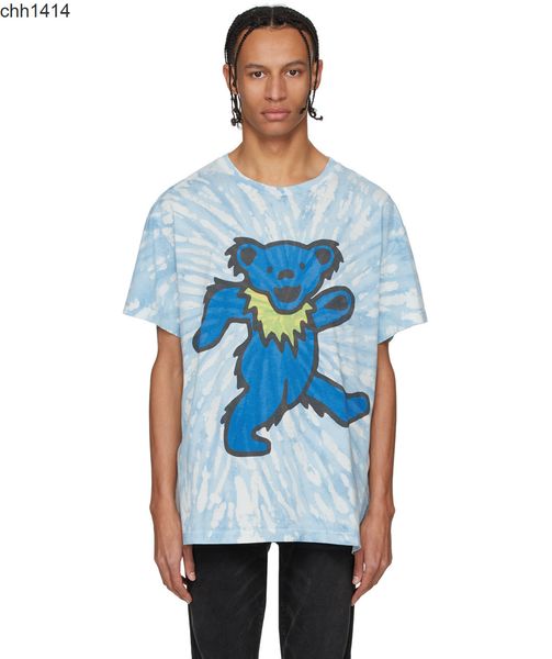 street tide new teddy bear 220g fine sulfur cotton printed t-shirt hip hop high street t-shirt, White;black
street tide new teddy bear 220g fine sulfur cotton printed t-shirt hip hop high street t-shirt, White;black