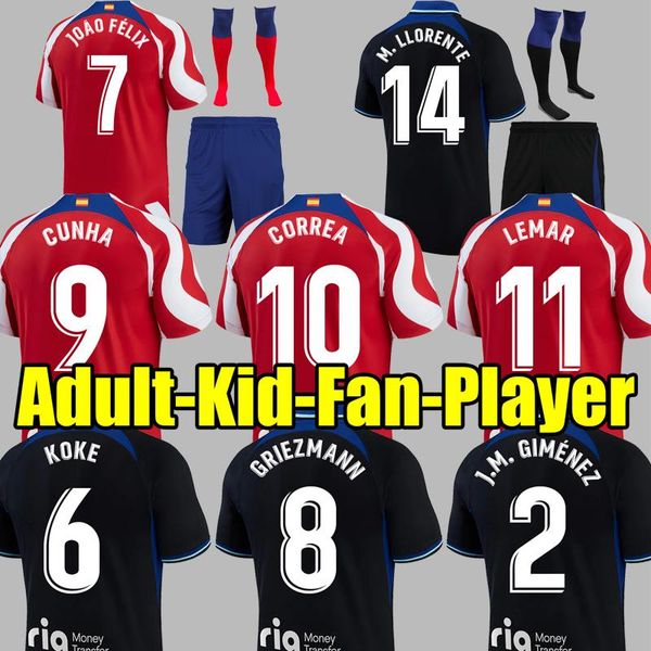 22 23 soccer jerseys joao felix 2022 2023 m. llorente correa camiseta uniforms away men kids kit griezmann r. de paul cunha carrasco atletic, Black
22 23 soccer jerseys joao felix 2022 2023 m. llorente correa camiseta uniforms away men kids kit griezmann r. de paul cunha carrasco atletic, Black