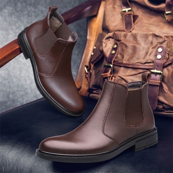 boots men rain s chelsea fashion shoes male ankle casual rubber genuine leather 220913, Black
boots men rain s chelsea fashion shoes male ankle casual rubber genuine leather 220913, Black