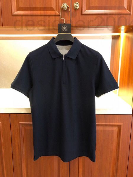 men's polos designer 2022ss spring summer lapel men's polo shirt pure cotton silk pearl ground short sleeve t-shirt business casua, White;black 
men's polos designer 2022ss spring summer lapel men's polo shirt pure cotton silk pearl ground short sleeve t-shirt business casua, White;black