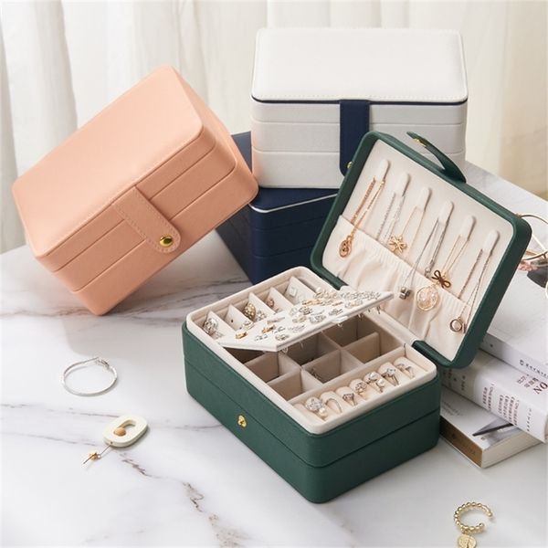 jewelry boxes organizer display travel case portable leather jewellery storage necklace earrings rings holder casket gift 220912, Black;white
jewelry boxes organizer display travel case portable leather jewellery storage necklace earrings rings holder casket gift 220912, Black;white