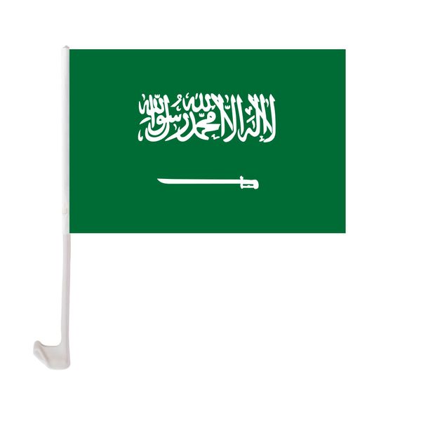 saudi arabia car flag 30x45cm window clip saudi arabian flags polyester uv protection car decoration banner with flagpole
saudi arabia car flag 30x45cm window clip saudi arabian flags polyester uv protection car decoration banner with flagpole