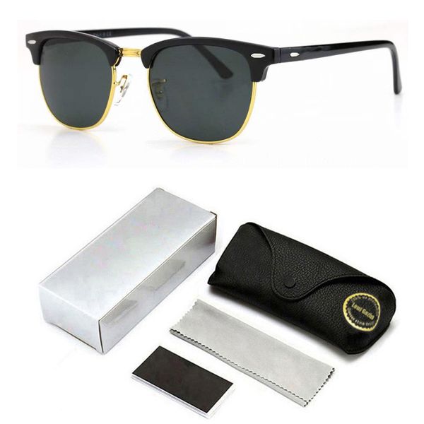 3016g rays men women clubmasters sunglasses retro driving sun glasses luxury desig brand rivet design goggles elegant female ban, White;black
3016g rays men women clubmasters sunglasses retro driving sun glasses luxury desig brand rivet design goggles elegant female ban, White;black