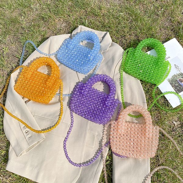 evening bags handmade woven multi color beads women s transparent crystal beaded ins handbag cross body diy 220913
evening bags handmade woven multi color beads women s transparent crystal beaded ins handbag cross body diy 220913