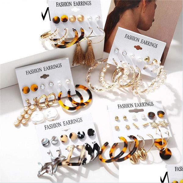 hoop huggie fashion acrylic pearl hoop earrings set for women bohemian leopard tassel long stud earring rincos geometric d yydhhome dhz7m, Golden;silver
hoop huggie fashion acrylic pearl hoop earrings set for women bohemian leopard tassel long stud earring rincos geometric d yydhhome dhz7m, Golden;silver