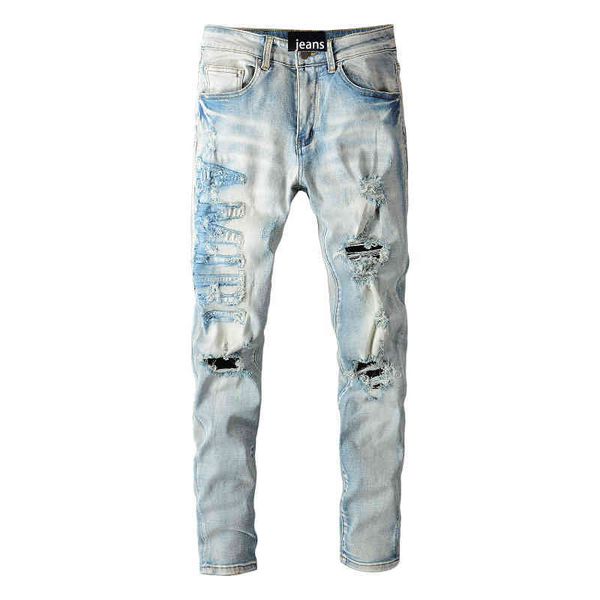 fashion street cowboy casual pants micro elastic cotton youth light blue splash paint tight jeans anniris hole breaking patch cloth trend le
fashion street cowboy casual pants micro elastic cotton youth light blue splash paint tight jeans anniris hole breaking patch cloth trend le