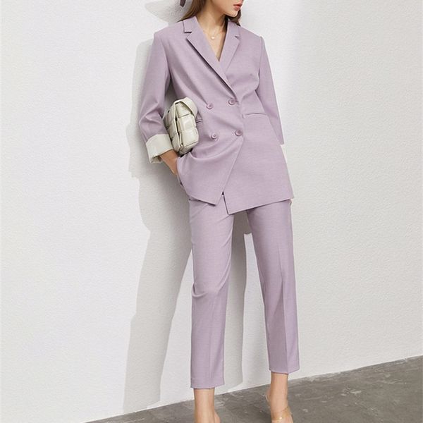 women's two piece pants amii minimalism office lady women blazer jacket high waist pants sold separately female coat lady pants 1216002, White
women's two piece pants amii minimalism office lady women blazer jacket high waist pants sold separately female coat lady pants 1216002, White