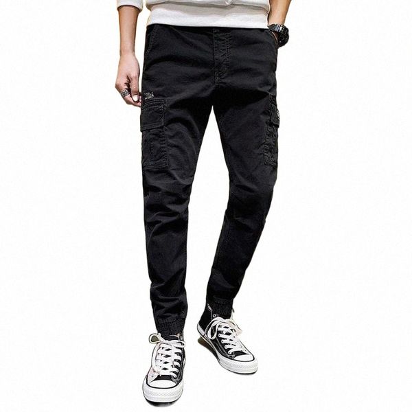 men's pants cargo pants men casual streetwear harajuku hip hop trendy youth slim stylish men's jogger trousers quality 44 u0e4#, Black
men's pants cargo pants men casual streetwear harajuku hip hop trendy youth slim stylish men's jogger trousers quality 44 u0e4#, Black