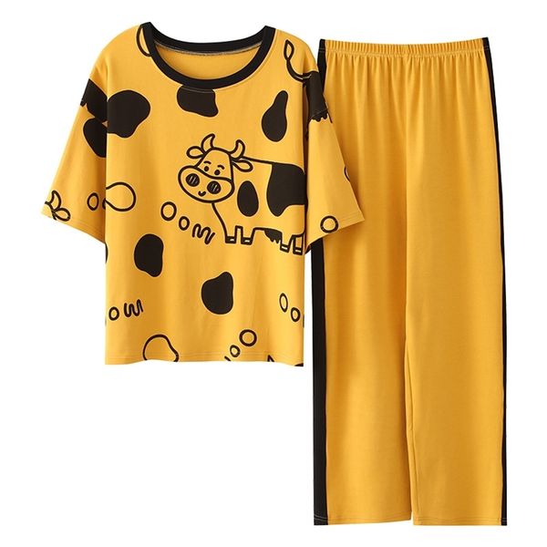 women's sleepwear spring loungewear women crew neck pjs women homesuit homeclothes fashion style cartoon printing short sleeve long pan, Black;red
women's sleepwear spring loungewear women crew neck pjs women homesuit homeclothes fashion style cartoon printing short sleeve long pan, Black;red