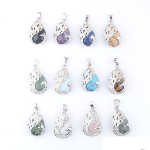 pendant necklaces water drop pendum pendant peacock pattern natural stone reiki men women jewelry aventurine malachite labra sexyhanz dhabx, Silver
pendant necklaces water drop pendum pendant peacock pattern natural stone reiki men women jewelry aventurine malachite labra sexyhanz dhabx, Silver