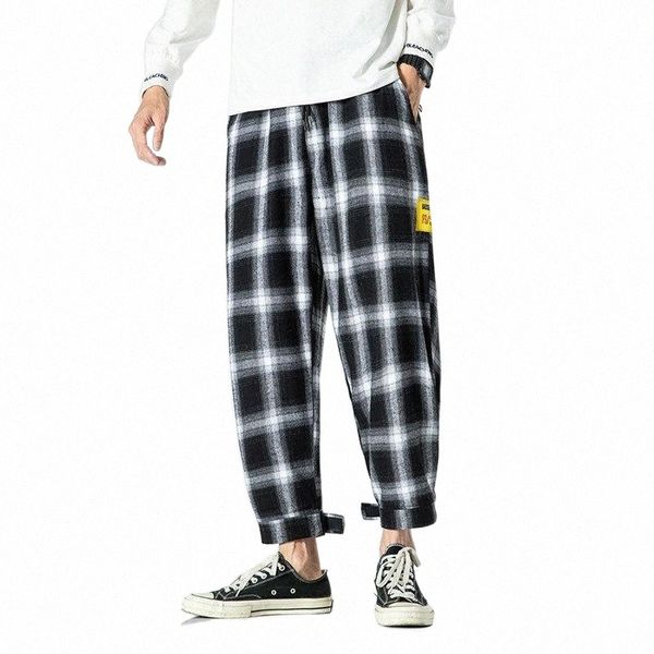 men's pants men's pants black white plaid korean casual streetwear plus size harem hip hop male fashion straight joggers trousers
men's pants men's pants black white plaid korean casual streetwear plus size harem hip hop male fashion straight joggers trousers