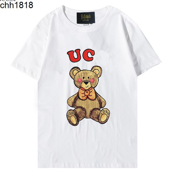 white loose cartoon cute little bear female t shirt short sleeve 2021 new g family t-shirt, White;black
white loose cartoon cute little bear female t shirt short sleeve 2021 new g family t-shirt, White;black