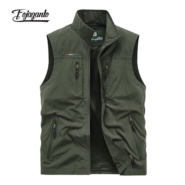men's vests fojaganto men spring and autumn vest solid color casual outdoor cargo vest loose fashion thin multi-pocket vest male 220913, Black;white
men's vests fojaganto men spring and autumn vest solid color casual outdoor cargo vest loose fashion thin multi-pocket vest male 220913, Black;white