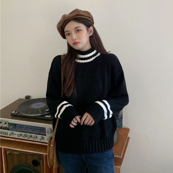 women s sweaters black tight turtleneck winter coat spring autumn knitwear long sleeve 220913, White;black
women s sweaters black tight turtleneck winter coat spring autumn knitwear long sleeve 220913, White;black