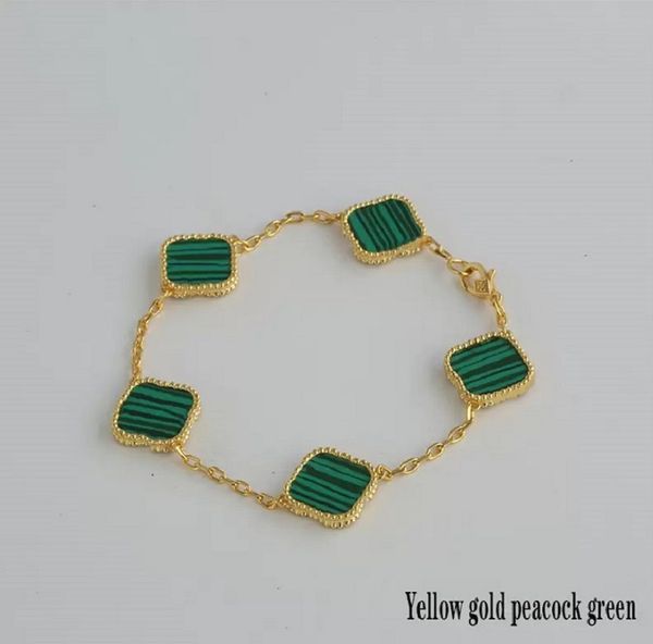 2023 clover bracelet designer clover charm bracelet 18k gold 5 patterns shell mother of pearl bracelet ladies wedding mother's day gift, Golden;silver
2023 clover bracelet designer clover charm bracelet 18k gold 5 patterns shell mother of pearl bracelet ladies wedding mother's day gift, Golden;silver