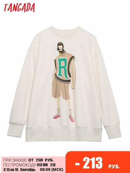women s hoodies sweatshirts tangada women fashion charater print oversize long sleeve o neck loose pullovers female 6h108 220913, Black
women s hoodies sweatshirts tangada women fashion charater print oversize long sleeve o neck loose pullovers female 6h108 220913, Black