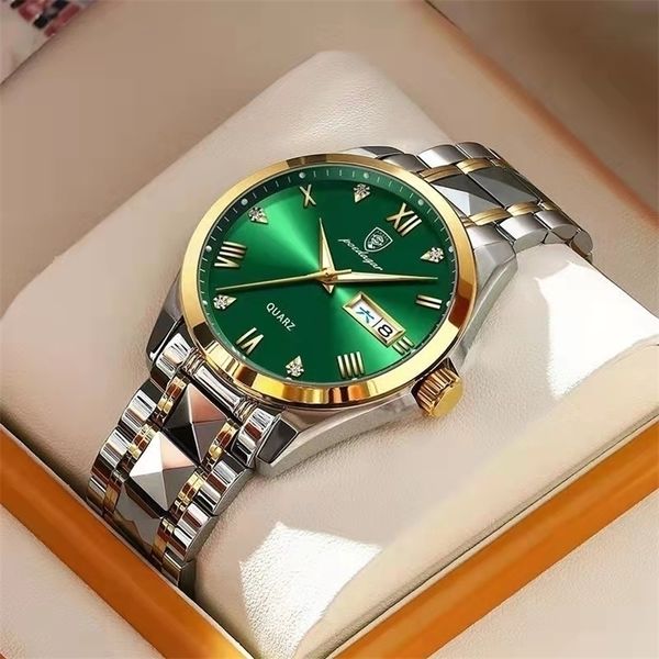 wristwatches poedagar brand luxury fashion green dial watch men waterproof luminous week date clock sport watches mens quartz wristwatch 220, Slivery;brown
wristwatches poedagar brand luxury fashion green dial watch men waterproof luminous week date clock sport watches mens quartz wristwatch 220, Slivery;brown