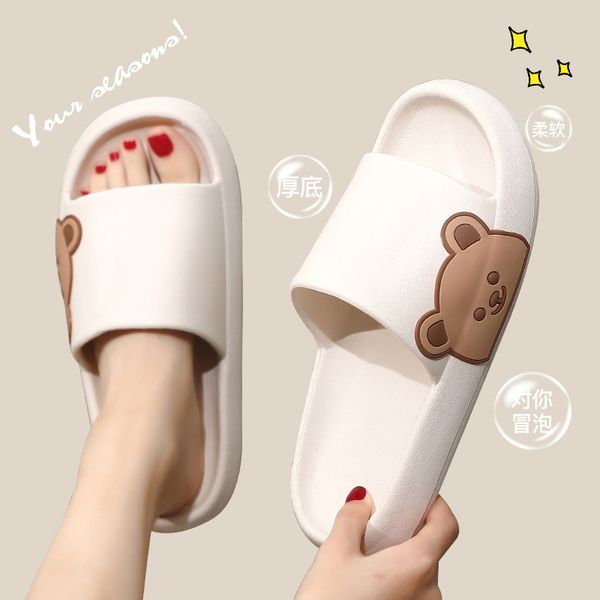 slippers summer womens slippers couple sandals beach slides cartoon bear flip flops men's thick sole indoor bathroom anti-slip shoes 22, Black
slippers summer womens slippers couple sandals beach slides cartoon bear flip flops men's thick sole indoor bathroom anti-slip shoes 22, Black