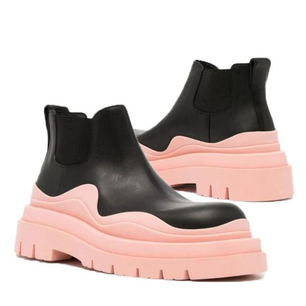 women bottega red soles boots hipster luxury man tire leather chelsea booties men platform chunky shoes lady low lug knight high-boots desig, Black
women bottega red soles boots hipster luxury man tire leather chelsea booties men platform chunky shoes lady low lug knight high-boots desig, Black