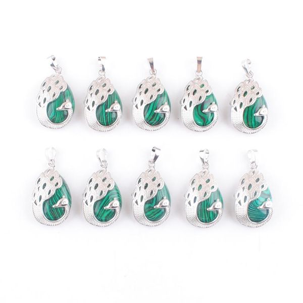 pendant necklaces malachite gemstone pendant peacock pattern animal shape natural gem stone teardrop lucky jewelry for femal vipjewel dh09w, Silver
pendant necklaces malachite gemstone pendant peacock pattern animal shape natural gem stone teardrop lucky jewelry for femal vipjewel dh09w, Silver