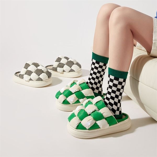 slippers autumn and winter checkerboard classic color design fashionable couples wear cotton slippers indoors and outdoors 220913, Black
slippers autumn and winter checkerboard classic color design fashionable couples wear cotton slippers indoors and outdoors 220913, Black