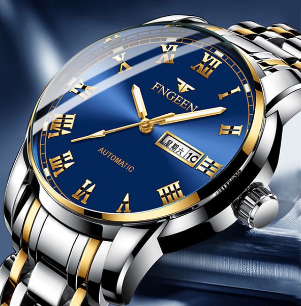 fngeen watches men stainless steel watch business luxury male clock men's waterproof quartz with date wristwatch clock saat, Slivery;brown
fngeen watches men stainless steel watch business luxury male clock men's waterproof quartz with date wristwatch clock saat, Slivery;brown