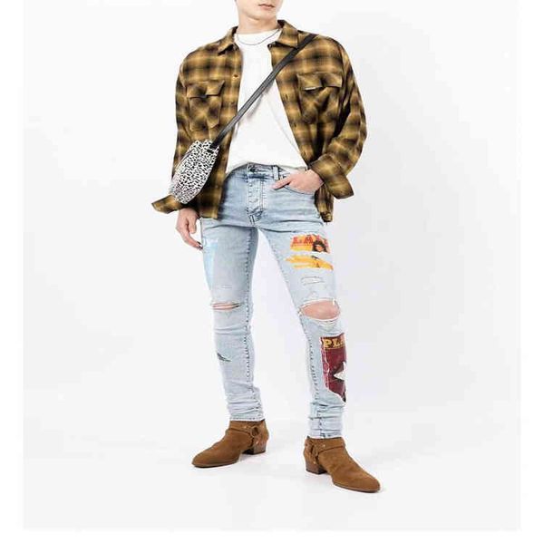 fashion street cowboy casual pants micro elastic cotton youth light blue splash paint tight jeans anniris hole breaking patch cloth trend le
fashion street cowboy casual pants micro elastic cotton youth light blue splash paint tight jeans anniris hole breaking patch cloth trend le