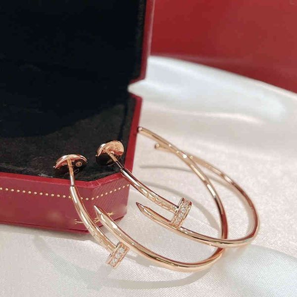 nail earring studs with diamond earrings brass gold plated luxury brand counter quality new european size, Golden;silver
nail earring studs with diamond earrings brass gold plated luxury brand counter quality new european size, Golden;silver