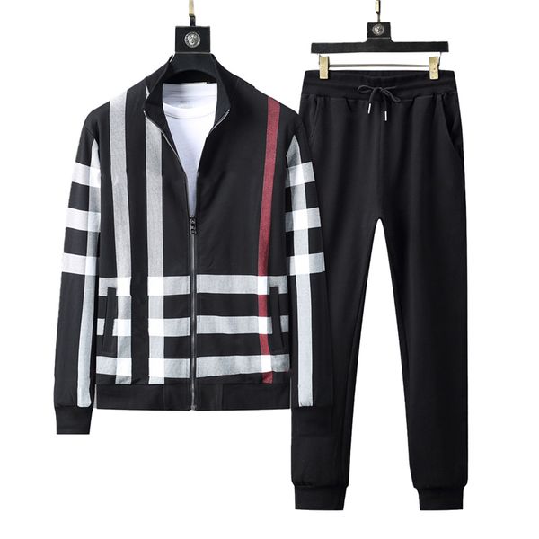 fashion mens tracksuits designers sportswear men tracksuit set mens long sleeve plaid printing pattern embroidery running track kit casual s, Gray
fashion mens tracksuits designers sportswear men tracksuit set mens long sleeve plaid printing pattern embroidery running track kit casual s, Gray