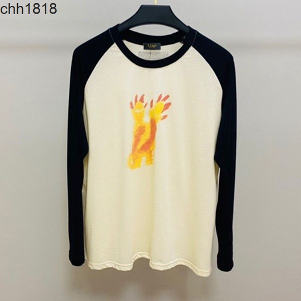 jiuskeli 21 year little monster painted long sleeve t-shirt splicing cartoon loose female t-shirt we, White
jiuskeli 21 year little monster painted long sleeve t-shirt splicing cartoon loose female t-shirt we, White