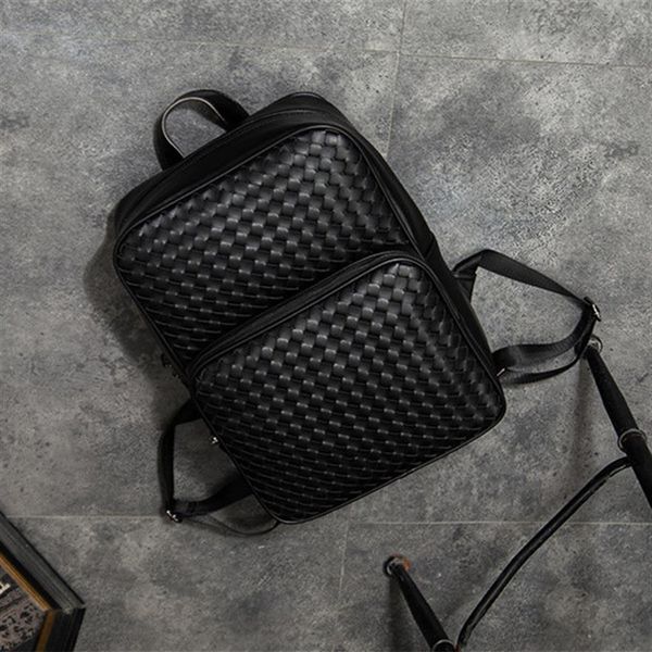 factory whole men handbag woven backpack simple outdoor leisure plaid leather shoulder bag street trend hand-woven messenger b350u
factory whole men handbag woven backpack simple outdoor leisure plaid leather shoulder bag street trend hand-woven messenger b350u