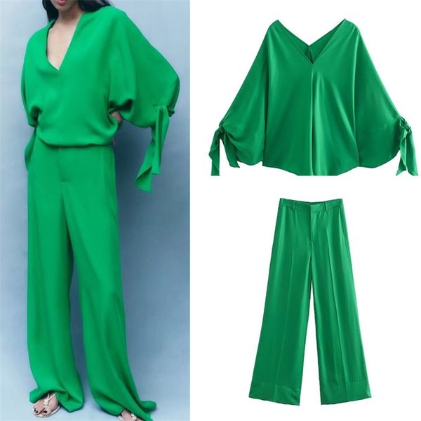 women's two piece pants spring women green v neck long sleeve loose shirt blouse with wide leg pants female streetwear sets xx8522 2209, White
women's two piece pants spring women green v neck long sleeve loose shirt blouse with wide leg pants female streetwear sets xx8522 2209, White