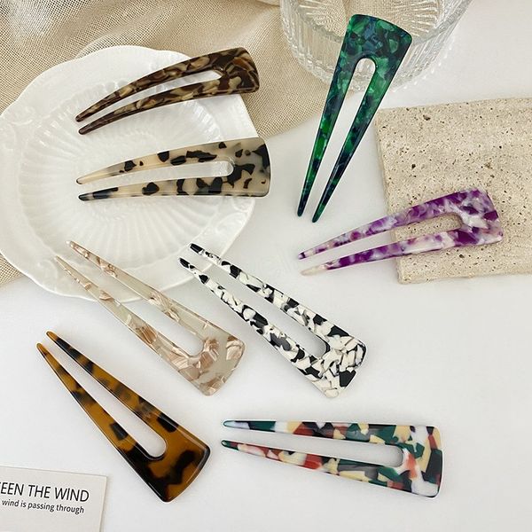 fashion u-shaped hairpins antiquity style hair sticks elegant acetate chopstick women hair clips pins hair accessories headwear, Golden;silver
fashion u-shaped hairpins antiquity style hair sticks elegant acetate chopstick women hair clips pins hair accessories headwear, Golden;silver