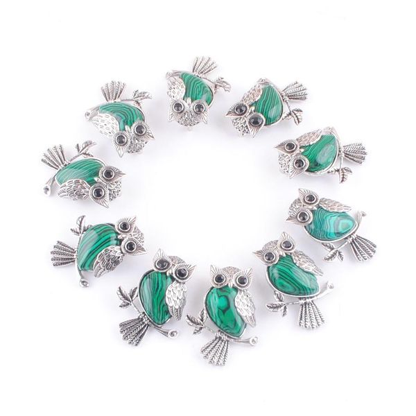 pendant necklaces retro ancient copper plated owl cute pendants natural stone malachite beads for jewelry making wholesale d vipjewel dhlop, Silver
pendant necklaces retro ancient copper plated owl cute pendants natural stone malachite beads for jewelry making wholesale d vipjewel dhlop, Silver