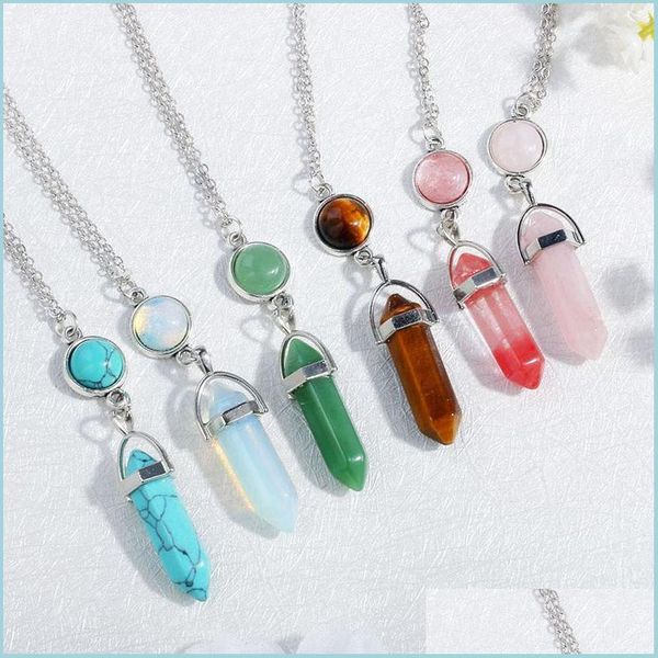 pendant necklaces 925 sier natural gemstone pendants necklace opal rose quartz healing crystals jewelry for women girls ni07 yydhhome dhdfh, Silver
pendant necklaces 925 sier natural gemstone pendants necklace opal rose quartz healing crystals jewelry for women girls ni07 yydhhome dhdfh, Silver