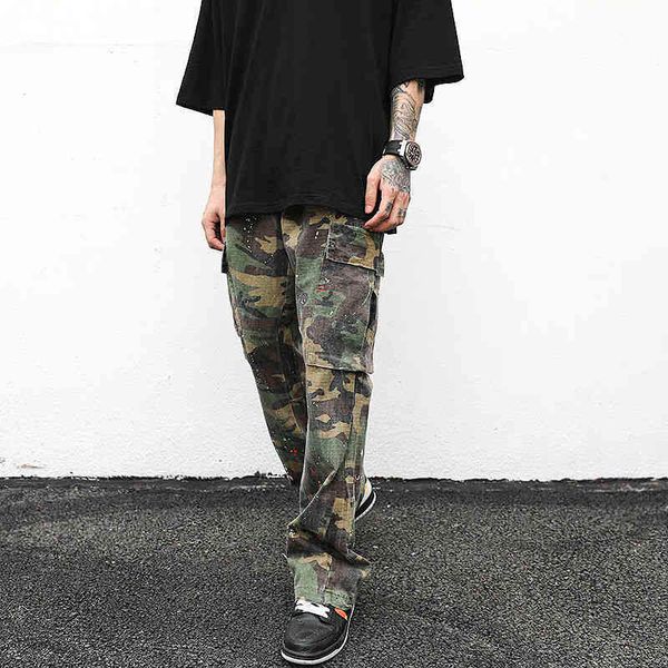trendy designer gallerydepts casual pants high street same old camouflage splash ink flared hip hop pocket wide leg overalls fashion, Black
trendy designer gallerydepts casual pants high street same old camouflage splash ink flared hip hop pocket wide leg overalls fashion, Black