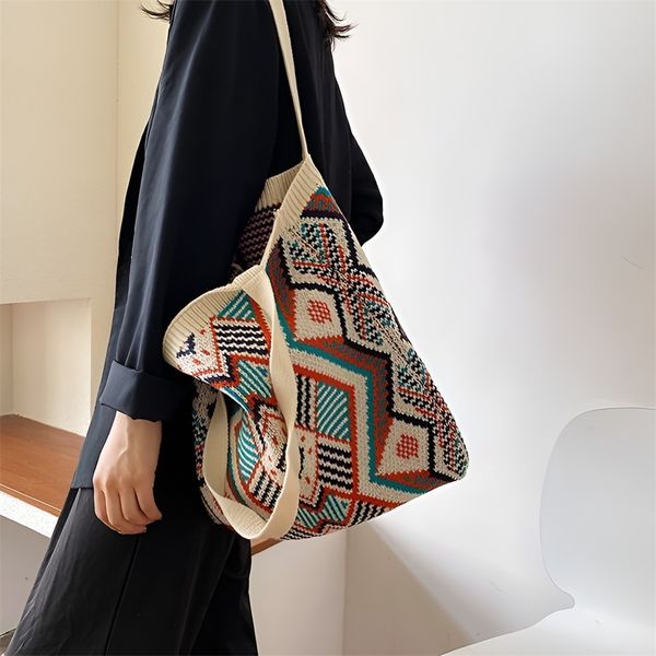 lady knitting gypsy bohemian boho tote bag chic aztec women crochet woolen open shopper handle bag 2022 female daily handbag
lady knitting gypsy bohemian boho tote bag chic aztec women crochet woolen open shopper handle bag 2022 female daily handbag