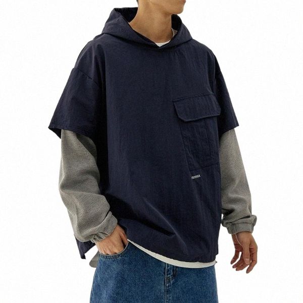 men's hoodies & sweatshirts men's hoodies & sweatshirts spring japanese streetwear workwear hoodie fake two pieces casual pullover, Black
men's hoodies & sweatshirts men's hoodies & sweatshirts spring japanese streetwear workwear hoodie fake two pieces casual pullover, Black