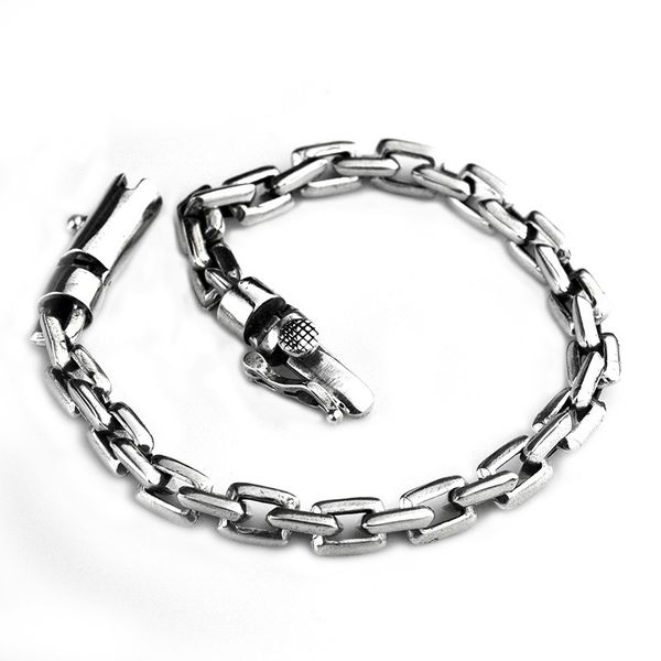 trend link chain s925 sterling silver men's bracelet glossy bolt couple chain cool jewelry accessories for birthday party gift, Black
trend link chain s925 sterling silver men's bracelet glossy bolt couple chain cool jewelry accessories for birthday party gift, Black
