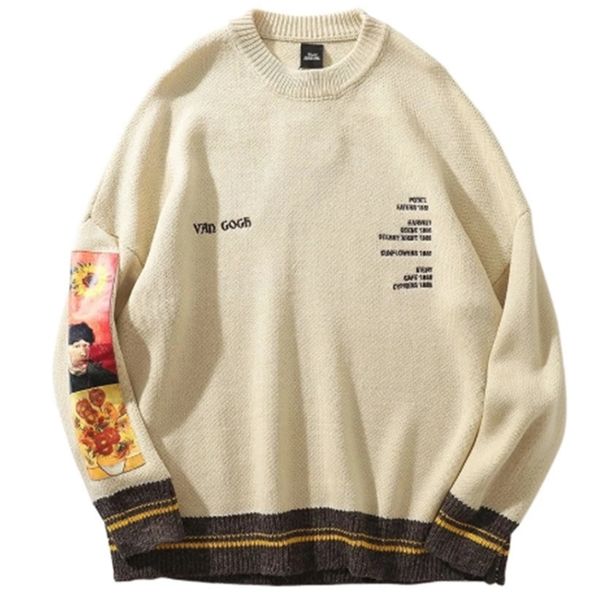 mens sweaters van gogh sweater for men fashion gengar harajuku human cargo clothing retro street hip hop jersey y2k knitted pullovers 220914, White;black
mens sweaters van gogh sweater for men fashion gengar harajuku human cargo clothing retro street hip hop jersey y2k knitted pullovers 220914, White;black