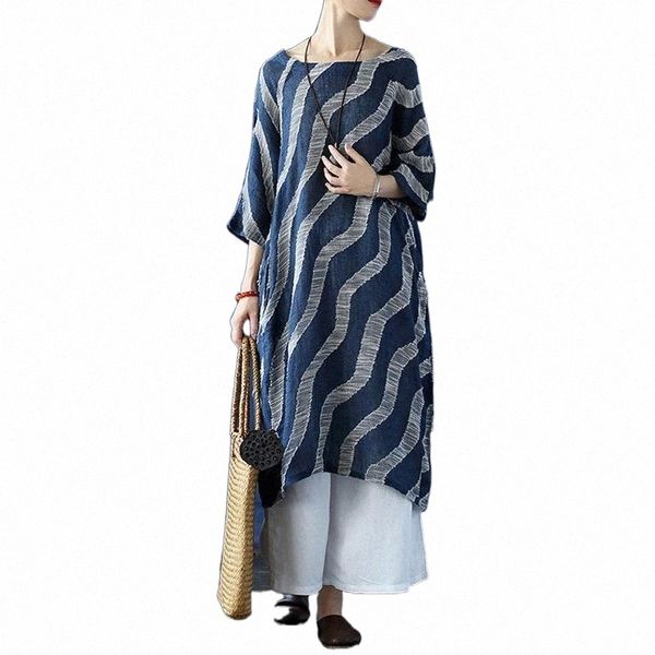 casual dresses johnature women striped linen o-neck seven sleeve loose robes 2021 autumn vintage original female y3bz#, Black;gray
casual dresses johnature women striped linen o-neck seven sleeve loose robes 2021 autumn vintage original female y3bz#, Black;gray