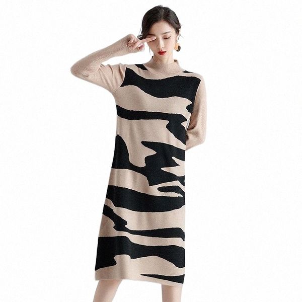 casual dresses arrival women fashion turtleneck striped sweater dress ladies elegnat plaid long pullovers 81fs#, Black;gray 
casual dresses arrival women fashion turtleneck striped sweater dress ladies elegnat plaid long pullovers 81fs#, Black;gray