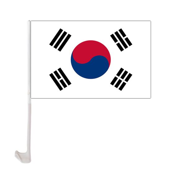 south korea car flag 30x45cm polyester uv protection window clip car decoration banner with flagpole
south korea car flag 30x45cm polyester uv protection window clip car decoration banner with flagpole