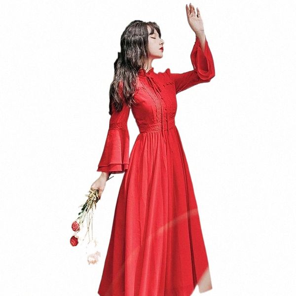 casual dresses yosimi 2021 autumn red dress maxi elegant chiffon long women stand neck fit and flare mid-calf butterfly sleeve r1m7#, Black;gray
casual dresses yosimi 2021 autumn red dress maxi elegant chiffon long women stand neck fit and flare mid-calf butterfly sleeve r1m7#, Black;gray